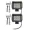 18W HighIntensity LED Work Light 4Inch Waterproof Spot Flood Beam For Motorcycles OffRoad Marine 6