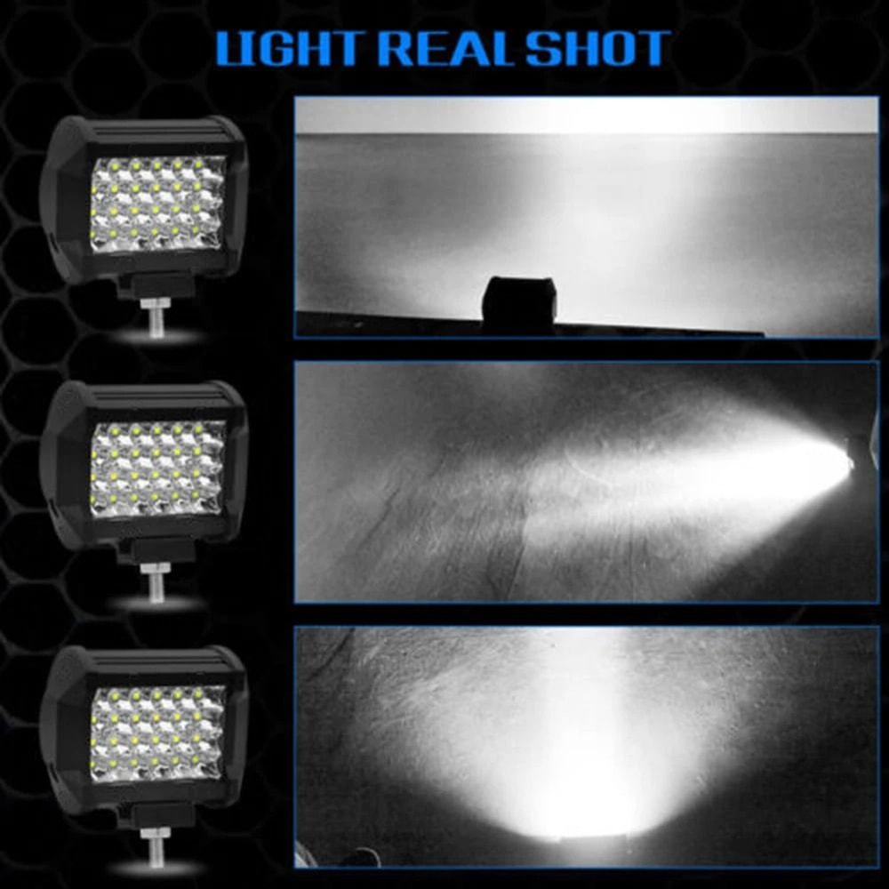 4Inch 72W HighIntensity LED Car Work Light Waterproof Night Driving Spotlight For Truck SUV OffRo 1