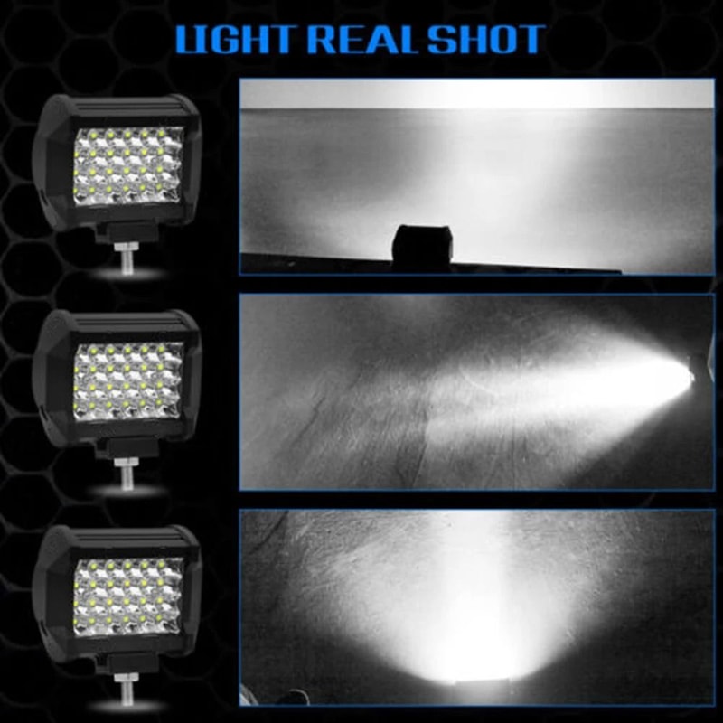 4Inch 72W HighIntensity LED Car Work Light Waterproof Night Driving Spotlight For Truck SUV OffRo 1