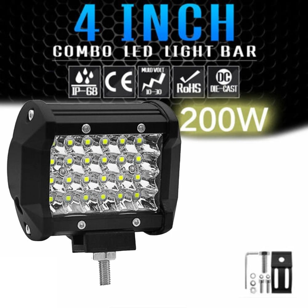 4Inch 72W HighIntensity LED Car Work Light Waterproof Night Driving Spotlight For Truck SUV OffRo 4