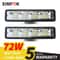 72W HighIntensity LED Work Light Bar 24LED Combo Beam For Offroad Marine Industrial Utility 0