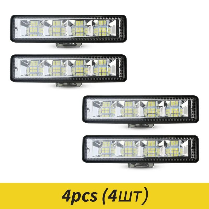 72W HighIntensity LED Work Light Bar 24LED Combo Beam For Offroad Marine Industrial Utility 7