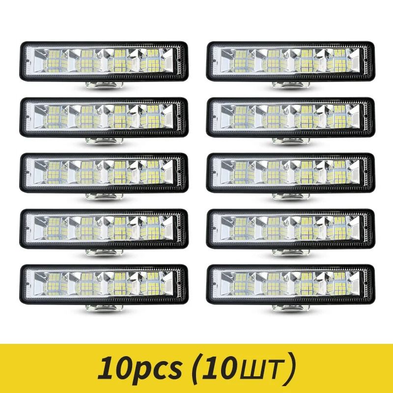 72W HighIntensity LED Work Light Bar 24LED Combo Beam For Offroad Marine Industrial Utility 8