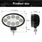 Oval LED Tractor Headlight Work Light HighIntensity Flood Lamp For John Deere Kubota Farm Equipm 1