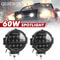 7Inch 100W HighIntensity LED Work Light 10000LM Round Offroad Spotlight With White DRL For SUV Tr 0
