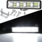 72W HighIntensity LED Auxiliary Work Light 24LED Strip For Motorcycles Dirt Bikes 4x4 OffRoad 0
