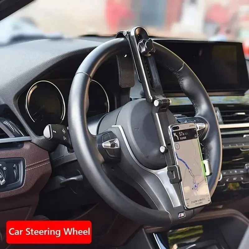 1080 Rotating Sun Visor Car Phone Holder Universal GPS Mount Clip Bracket For IPhone Samsung Xia 4