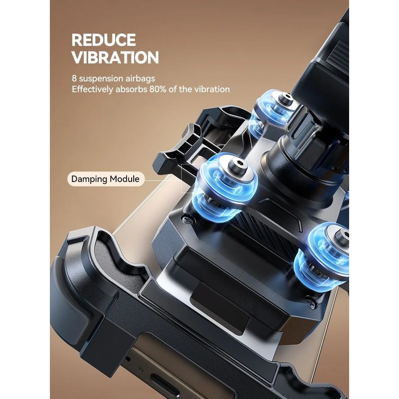 Joyroom HighIntensity Motorcycle Phone Mount AntiVibration Handlebar Holder For 477in IPhone Andr 1