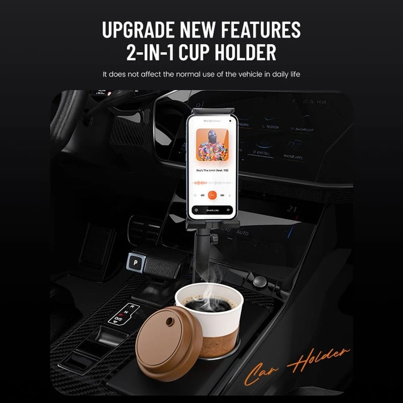 Multifunction Car Cup Tablet Phone Holder Stand Adjustable Drink Organizer Storage Accessory 1