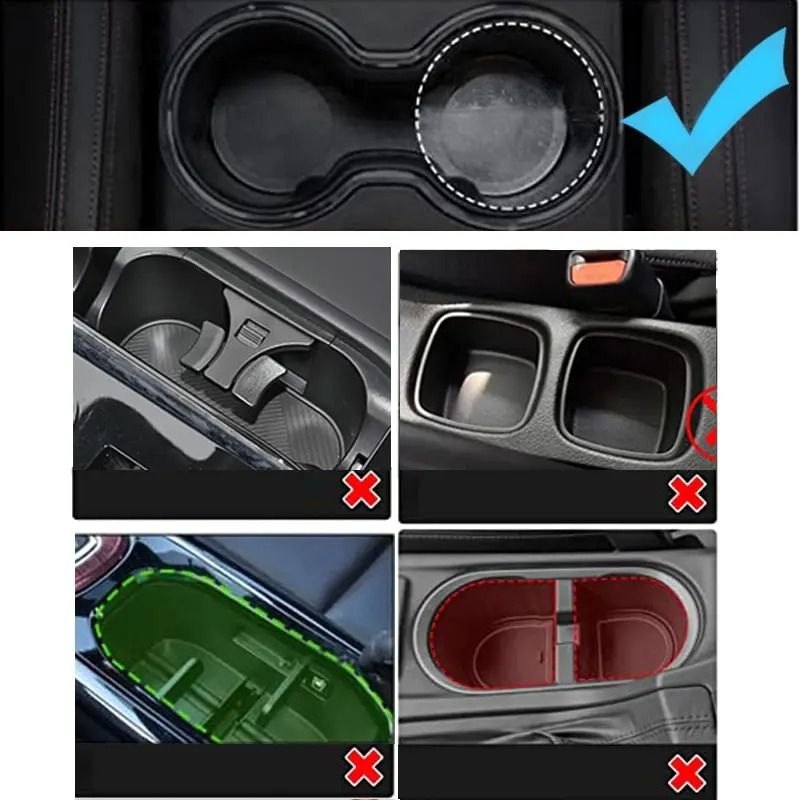 Multifunction Car Cup Holder Expander Tray Detachable Food Tray Organizer Table For Automotive In 4