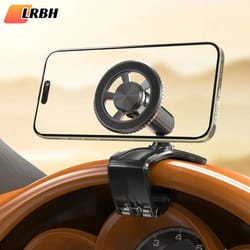 magnetic 360 rotating dashboard car phone holder | heavy-duty compression clamp for 4–7in smartphones