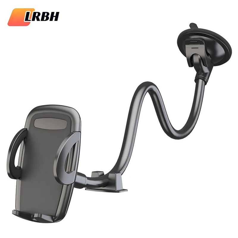 Solid Gooseneck Car Truck Phone Mount 118Inch Long Arm AntiShake Holder For All Smartphones 0