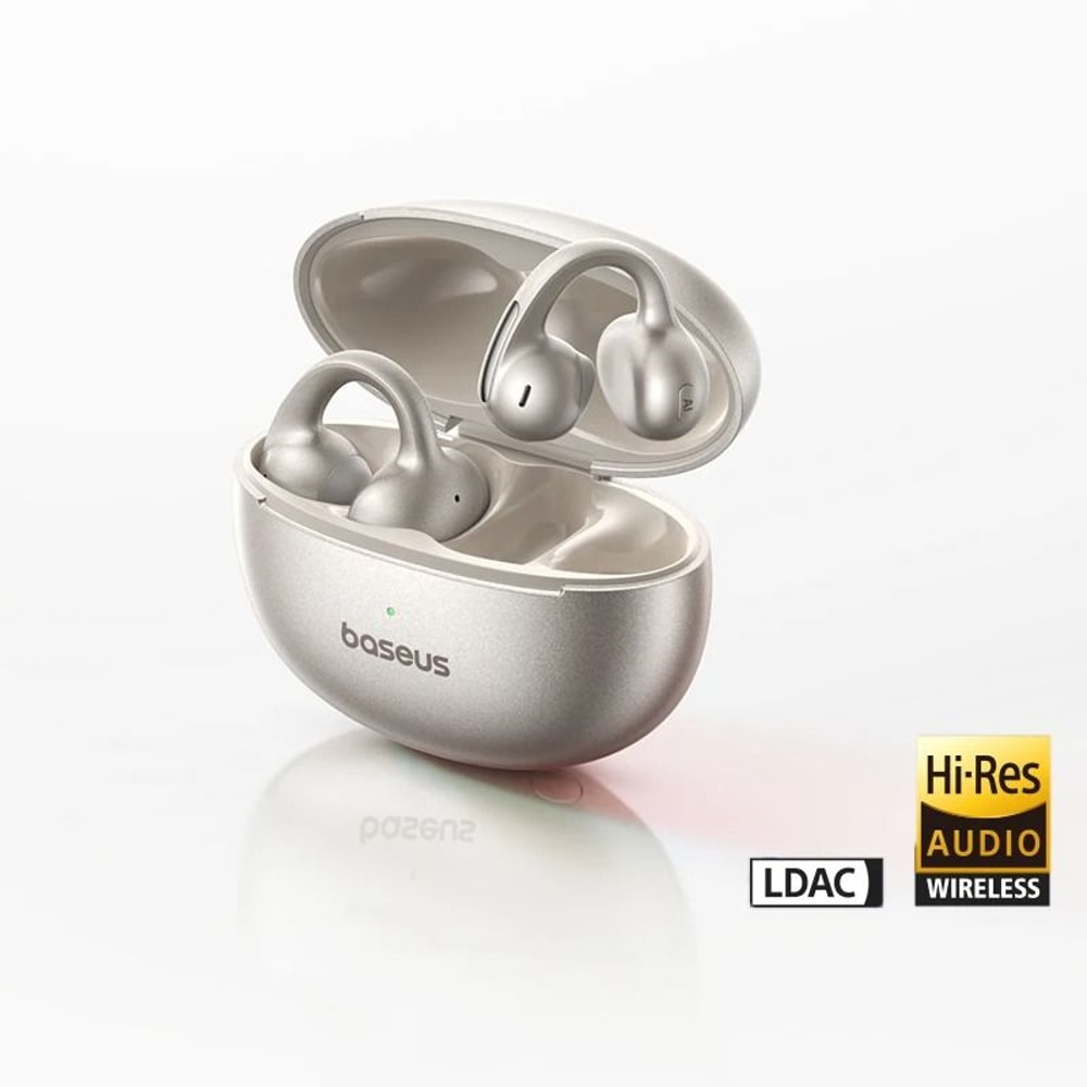 Baseus MC1 Pro Wireless Ear Clip Earphones Bluetooth 60 HiRes OpenEar Buds With 4Mic ENC 8