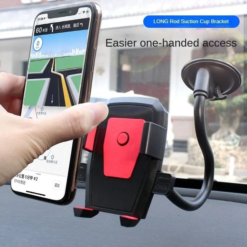 Universal 360 Rotating Nano Sucker Car Phone Holder AntiSlip Flexible Mount For IPhone Samsung 1
