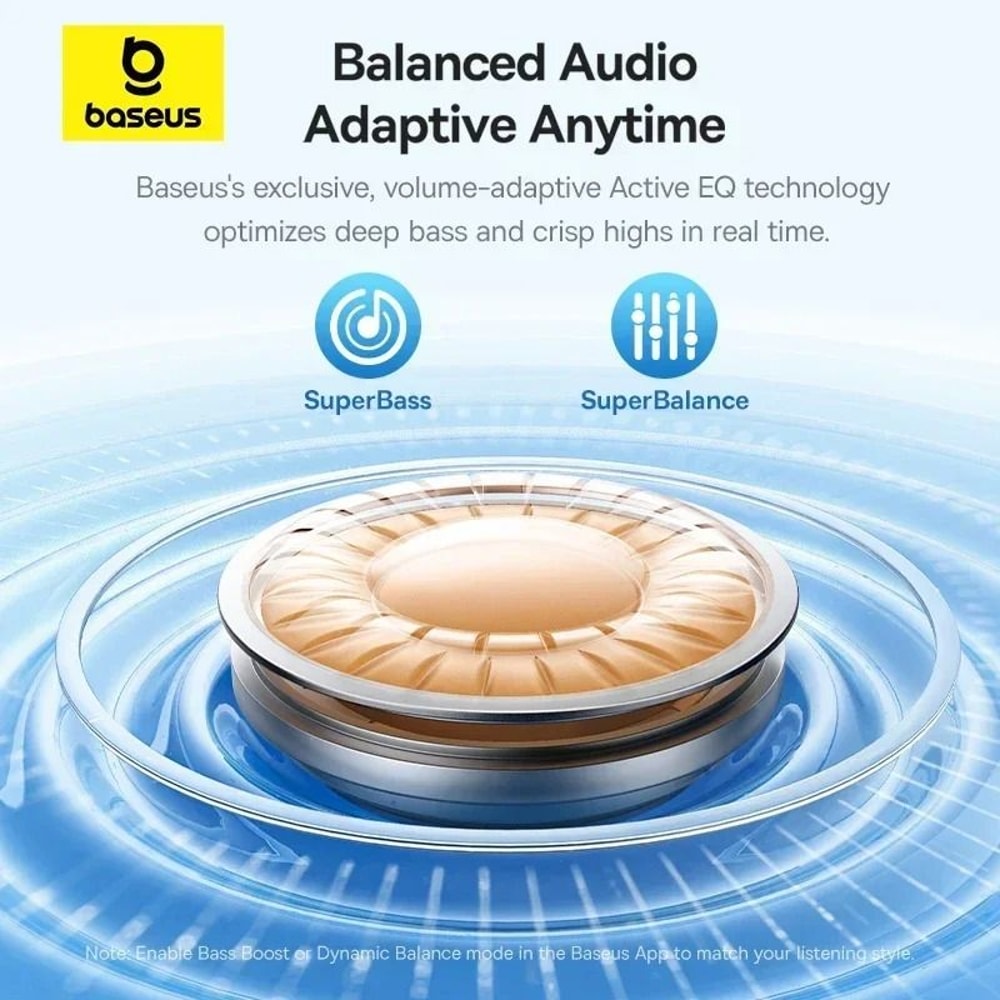 Baseus EP10 Pro ANC Wireless Earbuds 50dB Adaptive Noise Canceling Bluetooth 60 Headphones 3