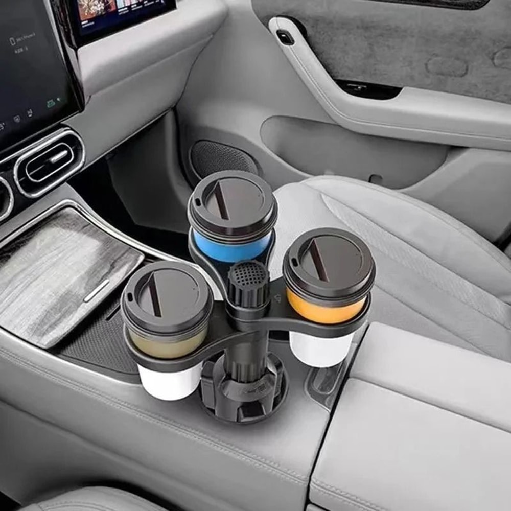 360 Rotating Car Cup Holder Expander Adjustable Base Beverage Bottle Bracket Insert Support 1