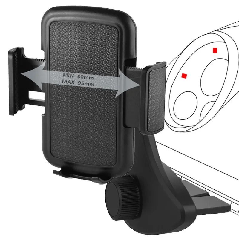 Universal Car CD Slot Phone Mount HighStability Mobile Stand For IPhone Smartphones 0