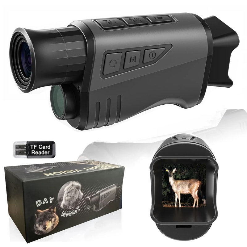 1080P HD Monocular Night Vision Device Infrared Camera With 10X Digital Zoom 1000M Range 6