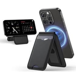 2-in-1 magnetic magsafe leather wallet & stand | adjustable card holder for iphone 16/15/14/13/12