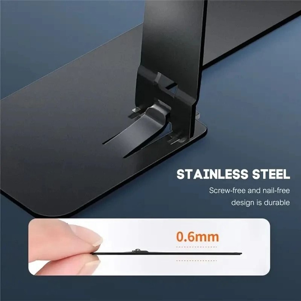 Universal Portable Stainless Steel Kickstand Foldable Adjustable UltraSlim Smartphone Stand 5