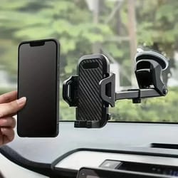 universal 360° sucker car phone holder | high-stability windshield & dashboard mount for smartphones
