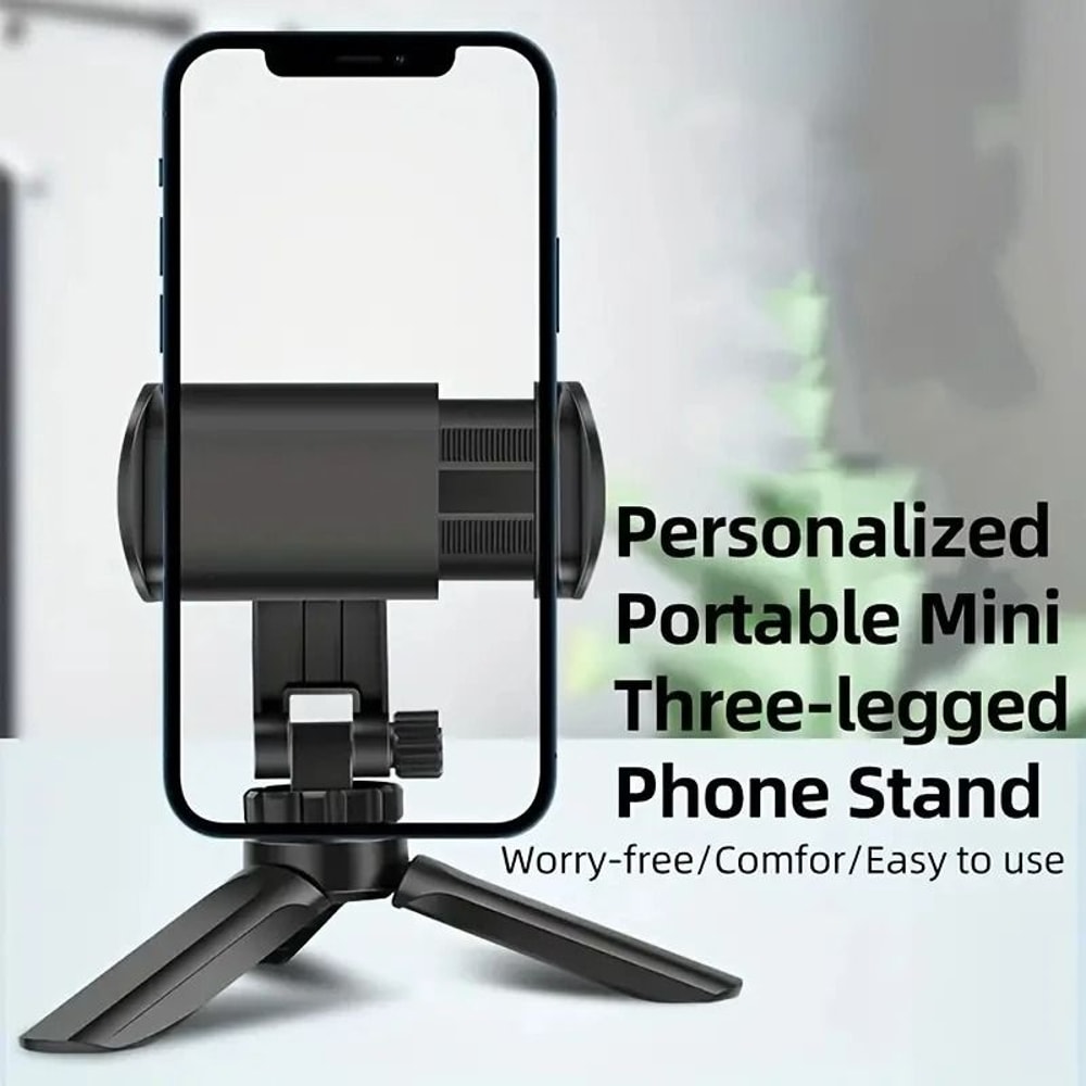 Universal Portable Mini Desktop Tripod Adjustable Smartphone Live Camera Stabilizer Bracket 1