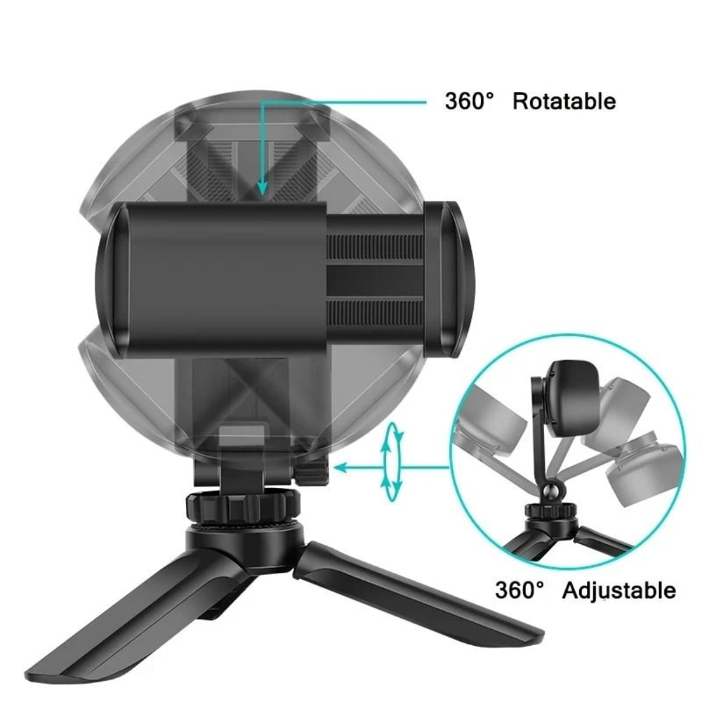 Universal Portable Mini Desktop Tripod Adjustable Smartphone Live Camera Stabilizer Bracket 2
