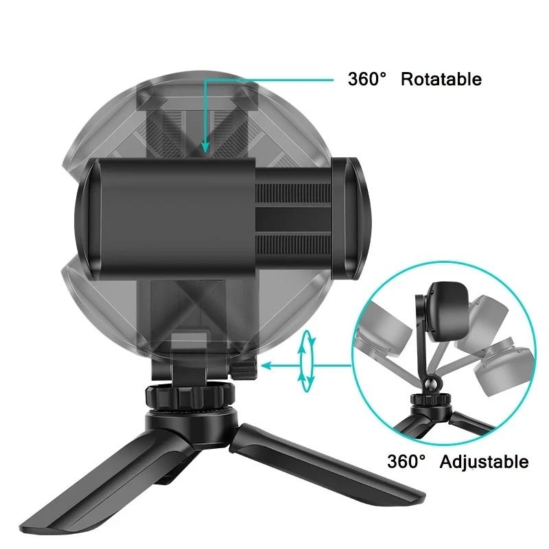 Universal Portable Mini Desktop Tripod Adjustable Smartphone Live Camera Stabilizer Bracket 2
