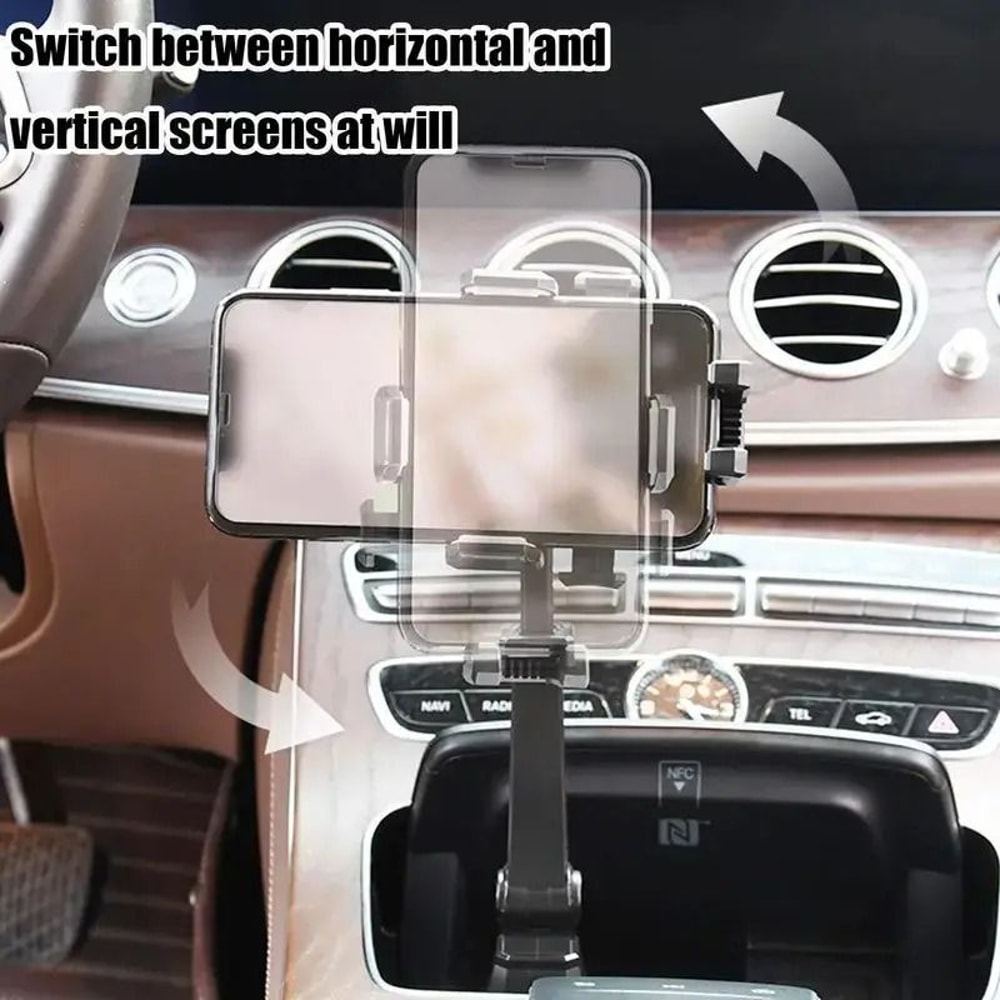 Universal Car Cup Holder Phone Mount Adjustable Gooseneck HighStability Stand For IPhone Android 1