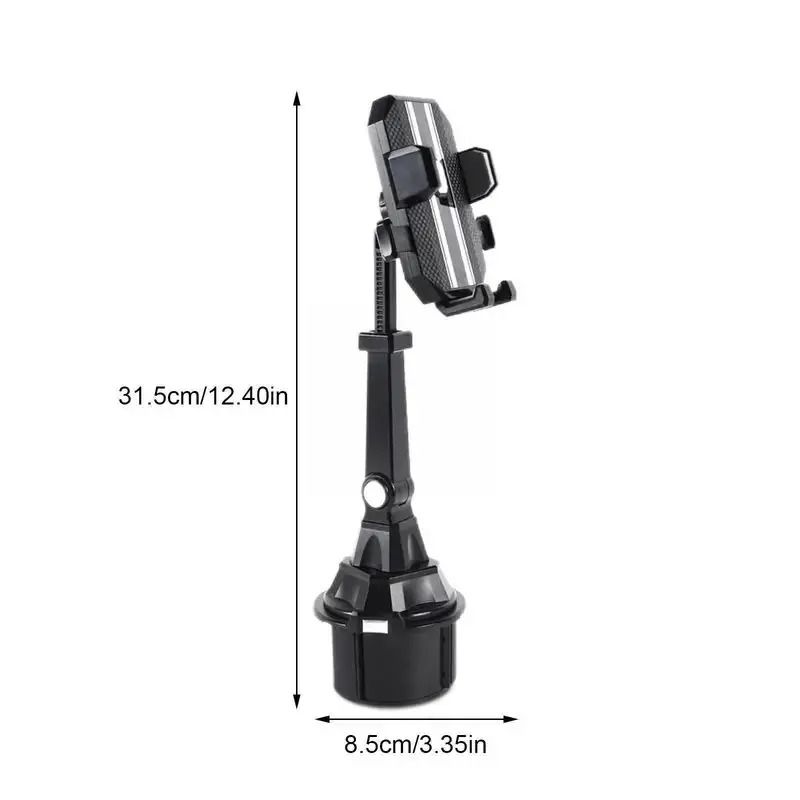 Universal Car Cup Holder Phone Mount Adjustable Gooseneck HighStability Stand For IPhone Android 5