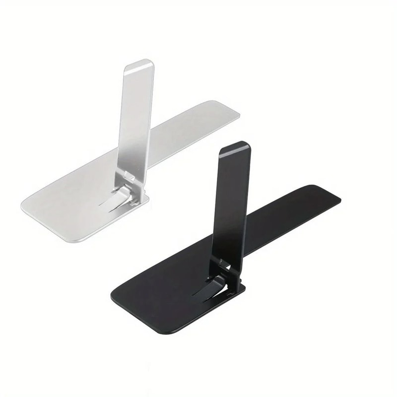 2Pack UltraThin Mini Phone Kickstand Universal Metal Steel Folding Desktop Bracket 6
