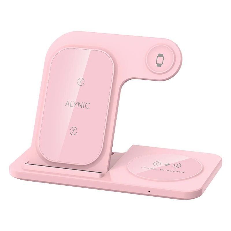 30W LED Fast Wireless Charging Station 3in1 Foldable Stand For IPhone Apple Watch AirPods 12