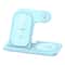 30W LED Fast Wireless Charging Station 3in1 Foldable Stand For IPhone Apple Watch AirPods 14
