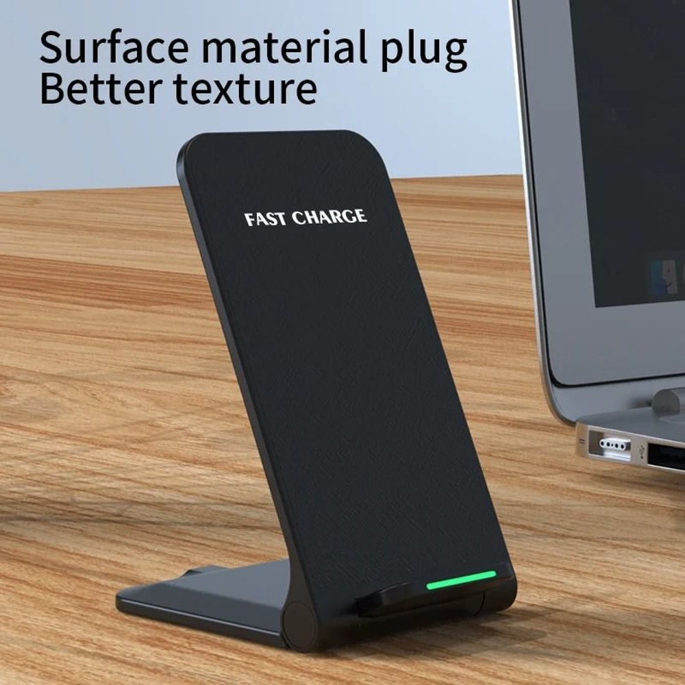 30W Induction Fast Wireless Charging Stand Universal HighSpeed Charger For IPhone Samsung 3