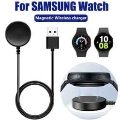 magnetic wireless watch charger | portable fast charging dock for samsung galaxy watch 3–8 & active 2