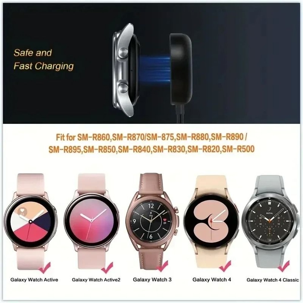 Magnetic Wireless Watch Charger Portable Fast Charging Dock For Samsung Galaxy Watch 38 Active 2 2