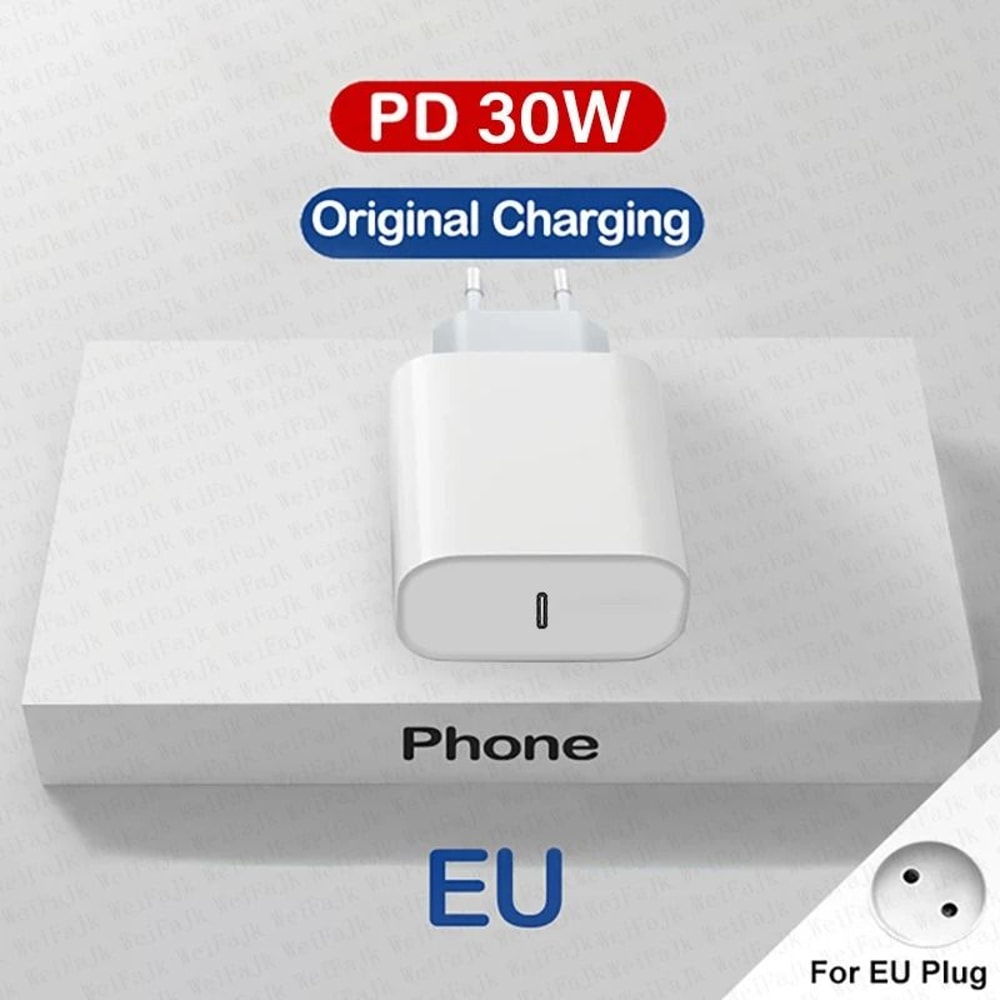 Original 30W TypeC Quick Charger HighSpeed PD Fast Charging Wall Plug For IPhone 16 Series IPad 9