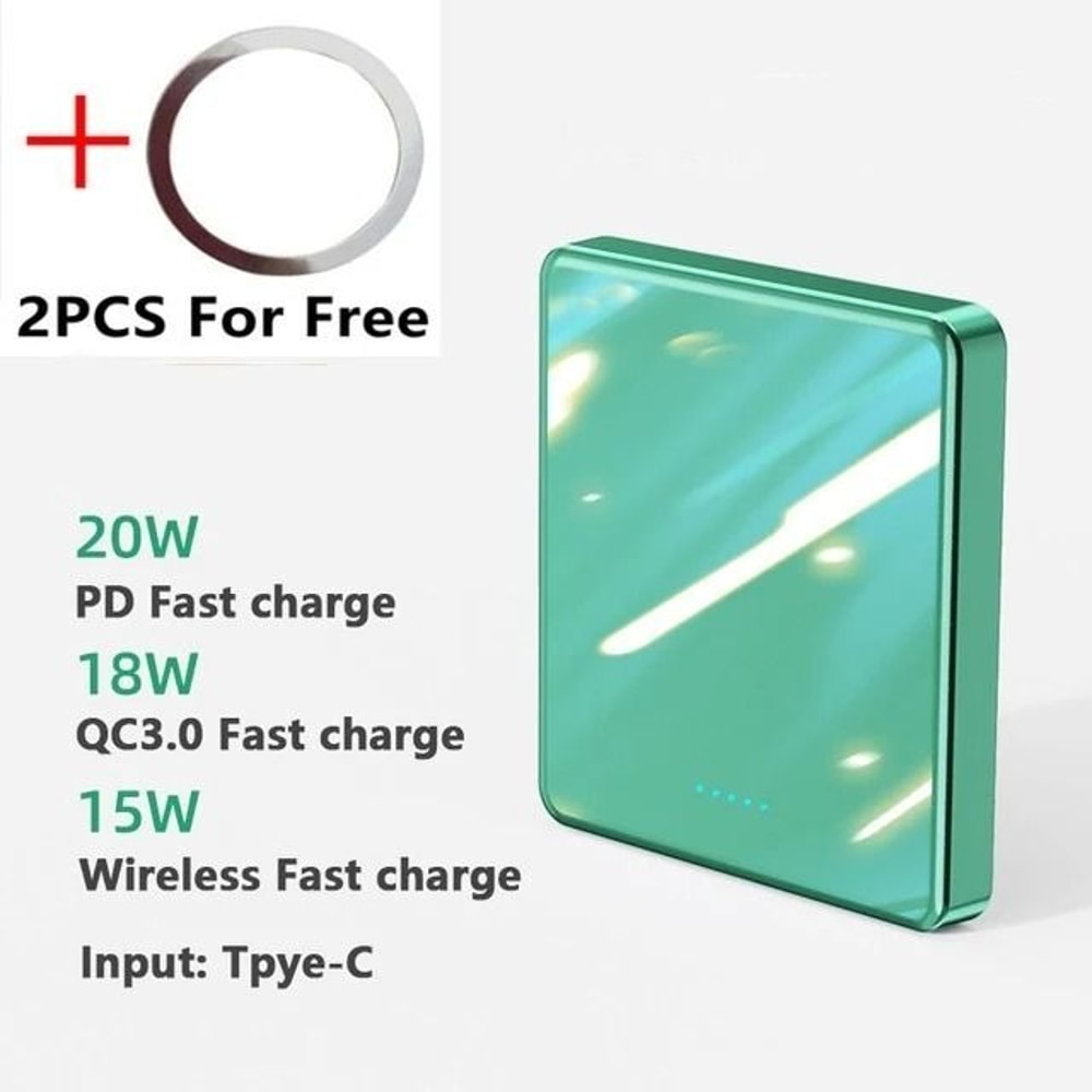 Xilecaly UltraThin Magnetic Power Bank 10000mAh Wireless External Battery For IPhone 17 Samsung Z 7