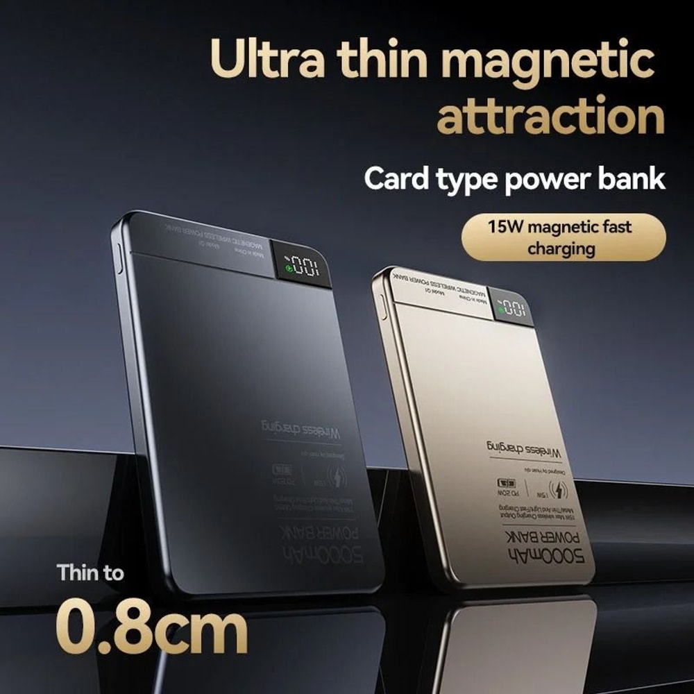 Slim Magnetic Wireless Power Bank 10000mAh Portable Fast Charging Battery For IPhone 1615141312 4