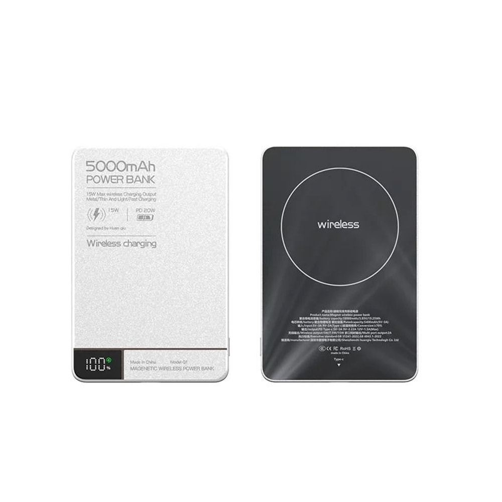 Slim Magnetic Wireless Power Bank 10000mAh Portable Fast Charging Battery For IPhone 1615141312 7