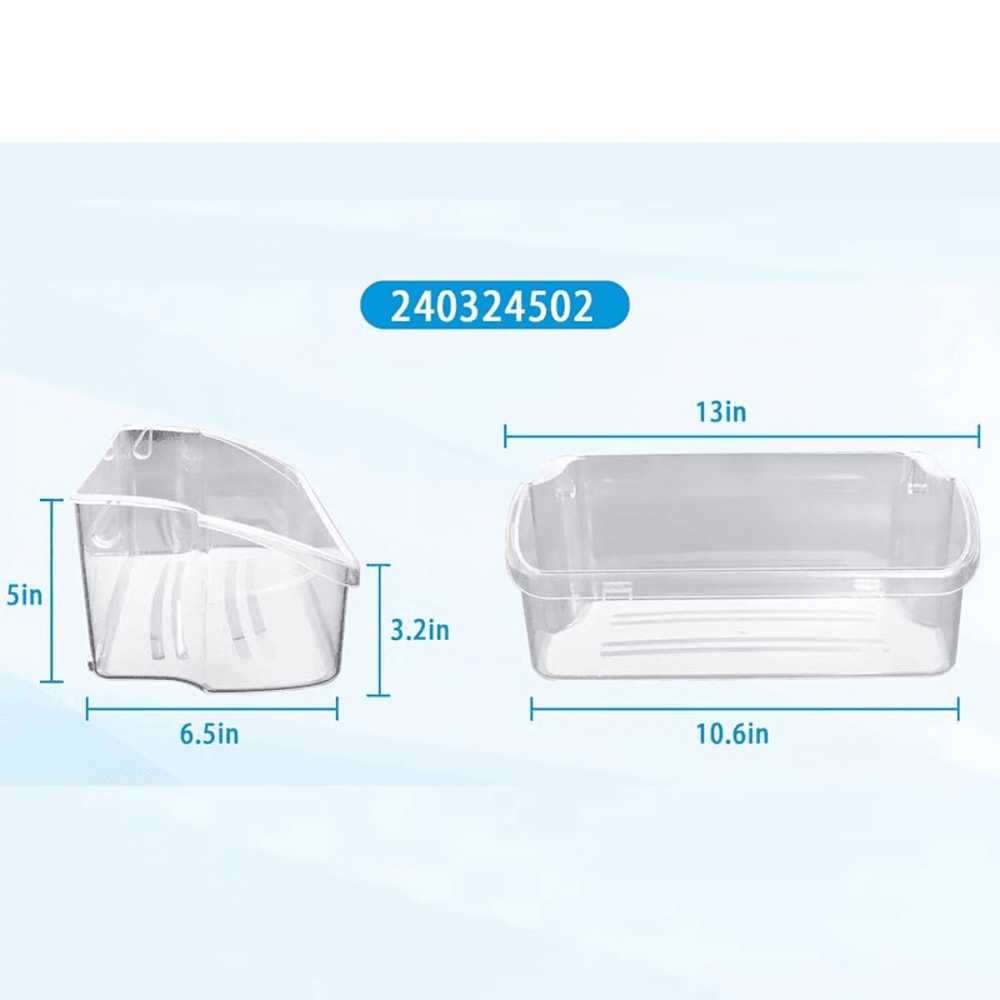 Replacement Refrigerator Door Shelf For Frigidaire Strong LongLasting Plastic Bin 1