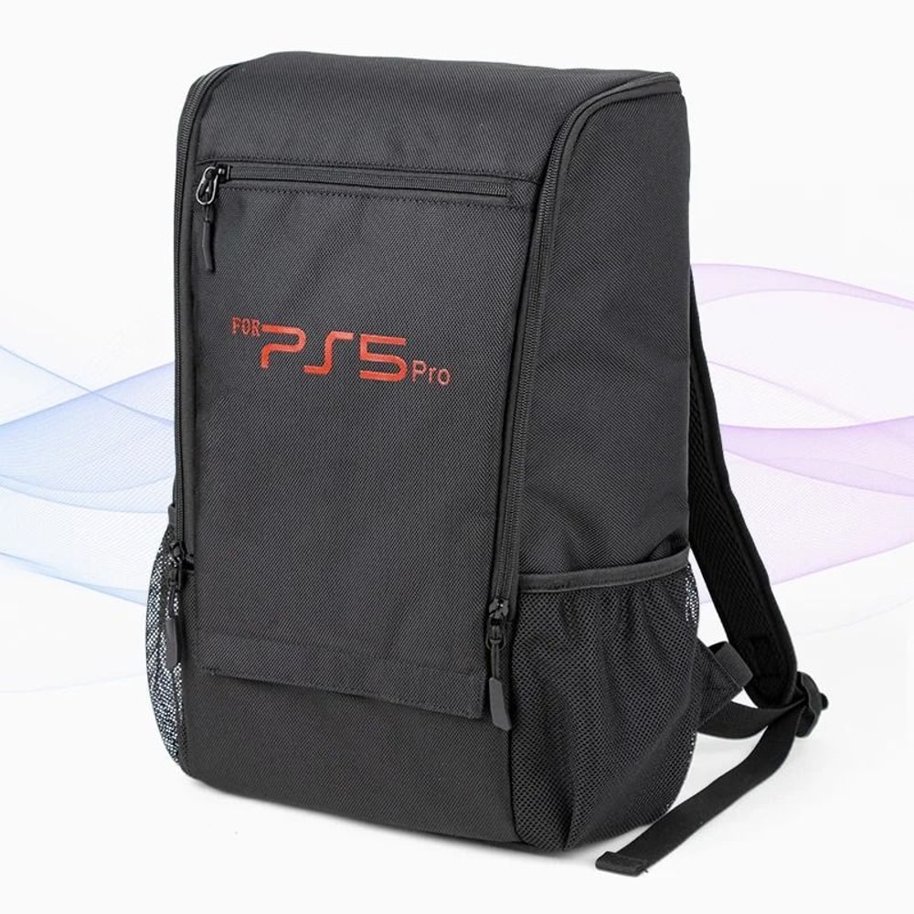 PS5 Pro Slim Travel Carrying Backpack Large Capacity Waterproof Console Case For Disc Digital Ed 6