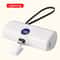 Integrated Mini Portable Power Bank 5000mAh Fast Charging External Battery For IPhone Android 11