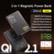QI 21 Magnetic Wireless Power Bank 3in1 Smart Screen External Battery For IPhone 17 AirPods 7