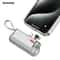 SHARGE Flow Mini 5000mAh Power Bank Integrated USBC Lightning Connectors For IPhone 15 Samsung 6