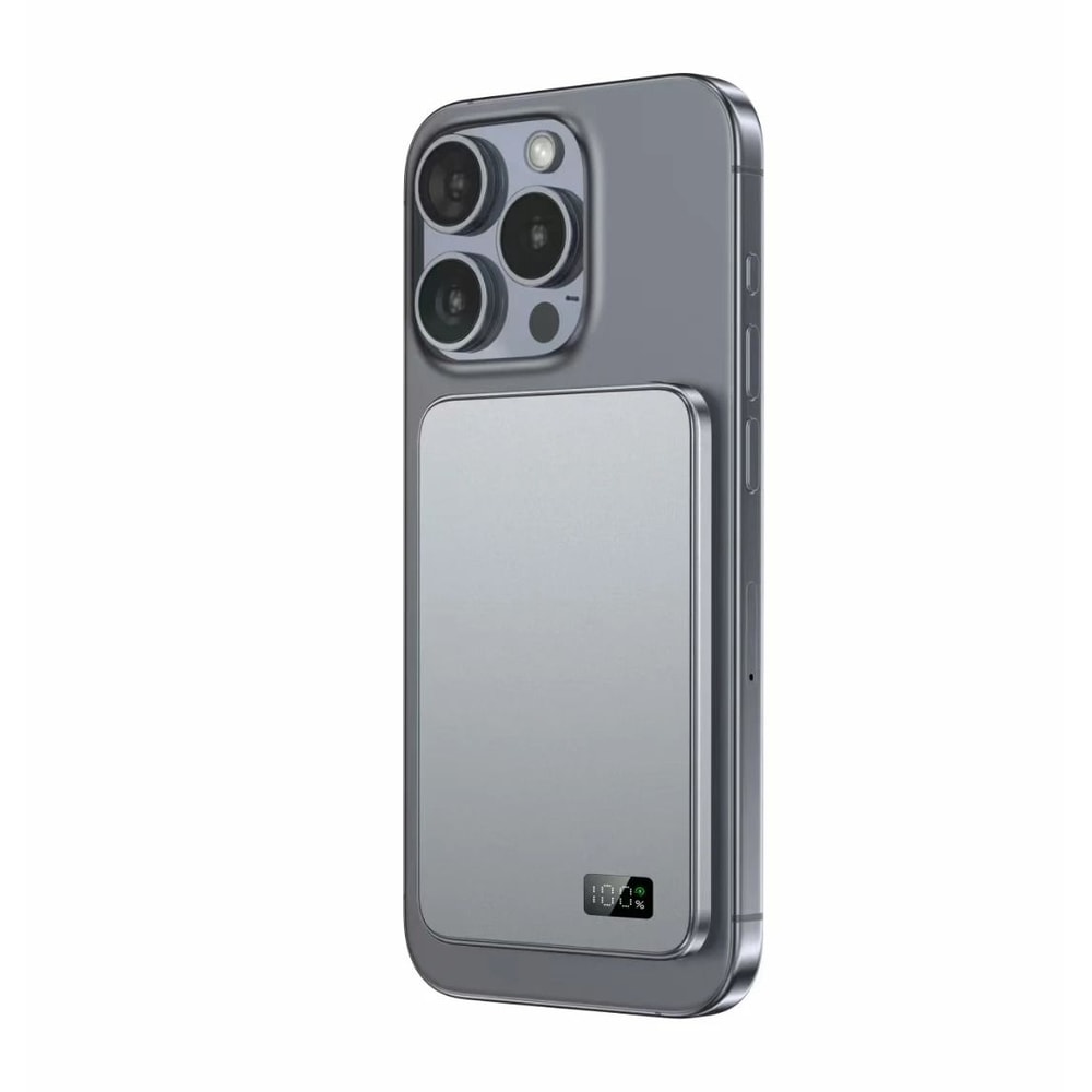 UltraThin Alloy Magnetic Power Bank Wireless Fast Charger For IPhone 16 IWatch AirPods 0