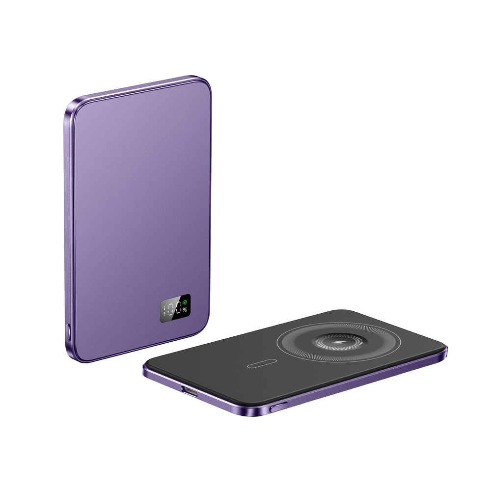 UltraThin Alloy Magnetic Power Bank Wireless Fast Charger For IPhone 16 IWatch AirPods 9