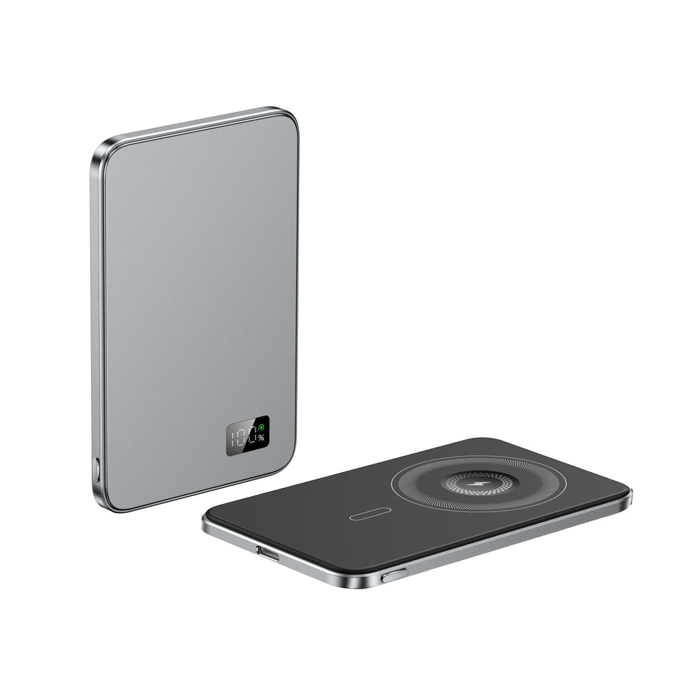 UltraThin Alloy Magnetic Power Bank Wireless Fast Charger For IPhone 16 IWatch AirPods 7