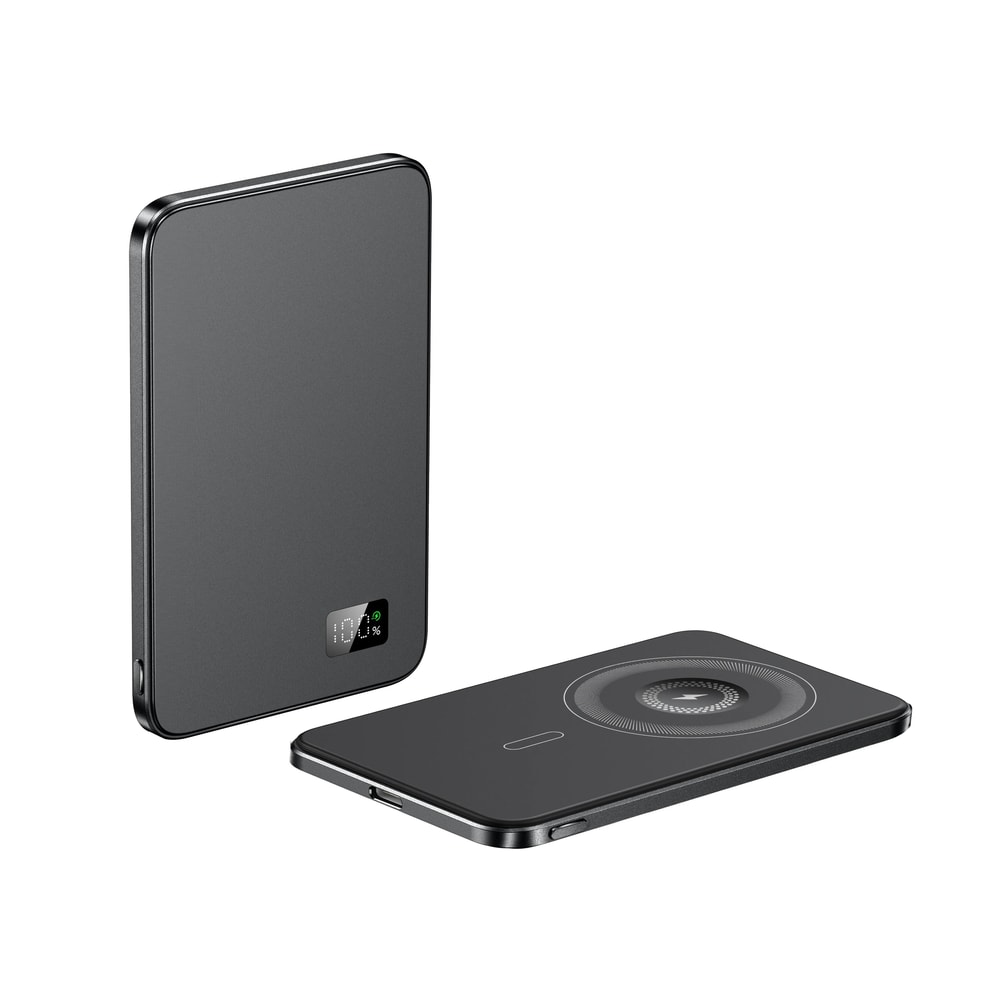 UltraThin Alloy Magnetic Power Bank Wireless Fast Charger For IPhone 16 IWatch AirPods 8