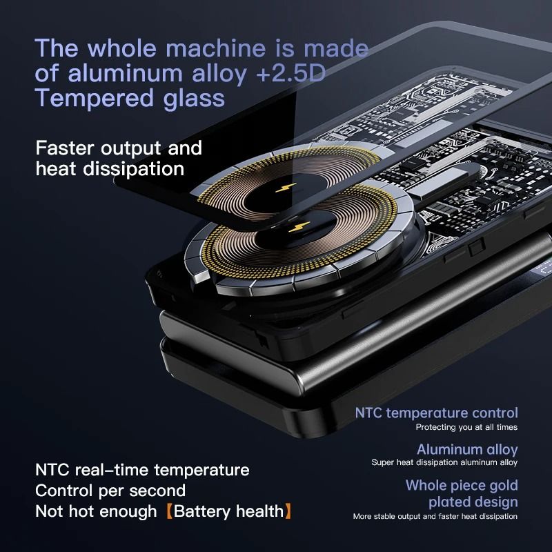 H1 TwoinOne Magnetic Stand Power Bank 225W HighCapacity External Battery For IPhone 1216 2